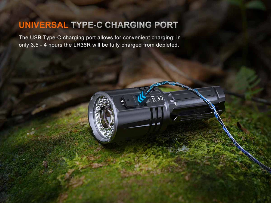 Fenix LR36R 10,000 Lumen USB Rechargeable LED Torch